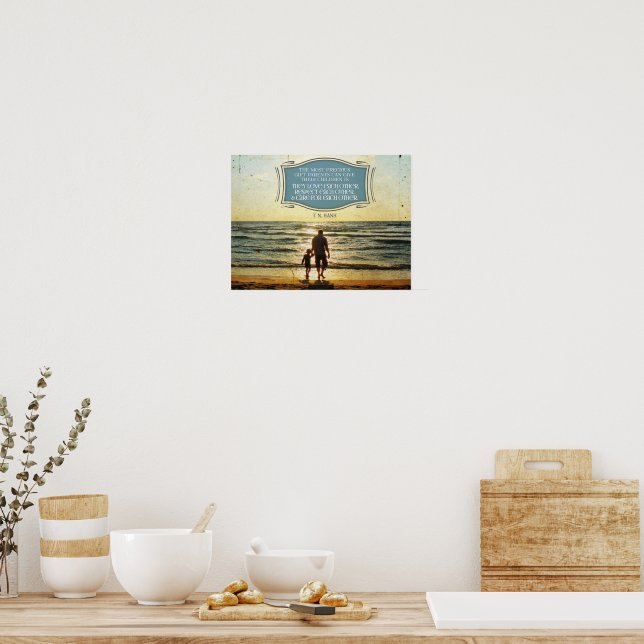 Most Precious Gift Parents Can Give Poster (Kitchen)