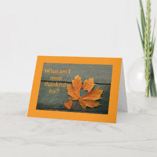 MOST "THANKFUL FOR YOU" THANKSGIVING CARD