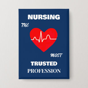 Most Trusted Profession Nurse Rectangle Button