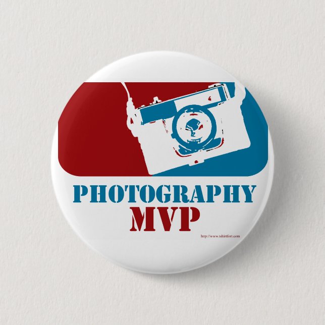 Most Valuable Photographer 6 Cm Round Badge (Front)