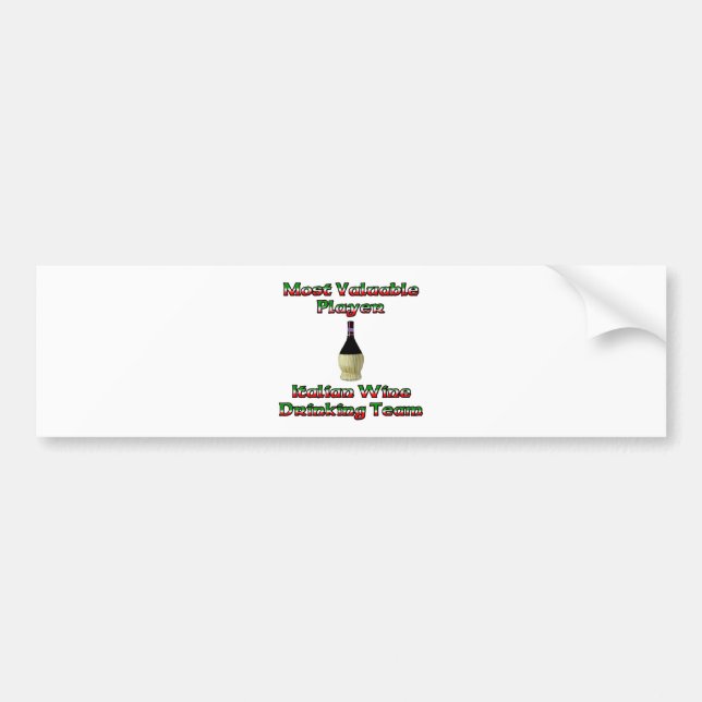 Most Valuable Player Bumper Sticker (Front)