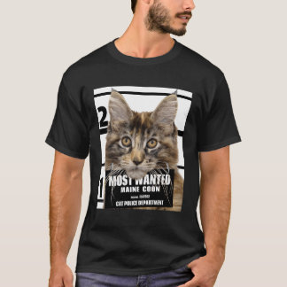 Most Wanted Maine Coon Cat Cute Funny Cat Sweat T-Shirt
