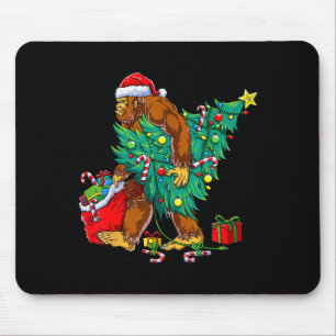 Most Wonderful Christmas Co Bigfoot Christmas Tree Mouse Pad