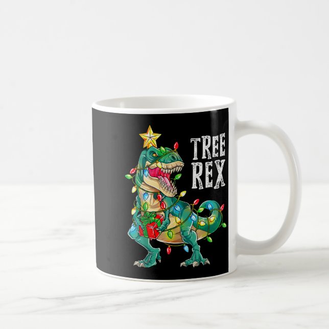Most Wonderful Christmas Co Dinosaur Christmas Tre Coffee Mug (Right)