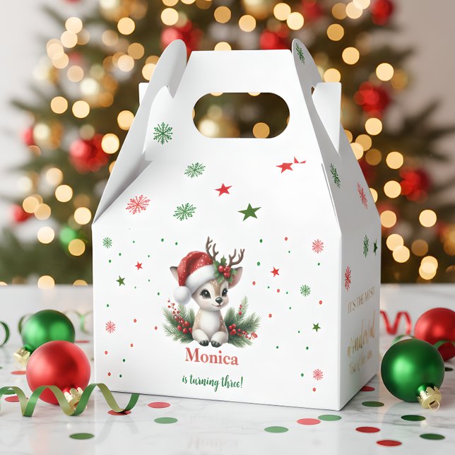 Most wonderful time christmas birthday favour box (Creator Uploaded)