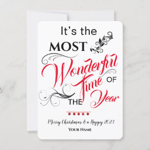 Most Wonderful Time Christmas Greeting Card