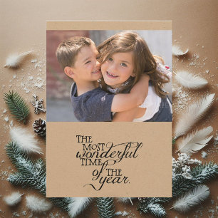 Most Wonderful Time Christmas Holiday Card