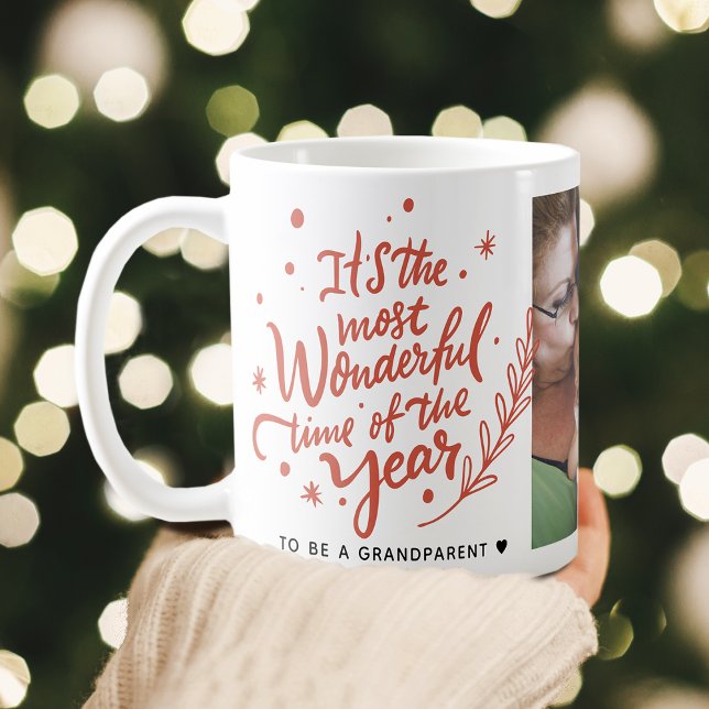 Most Wonderful Time Festive Christmas Photo Coffee Mug (Most Wonderful Time Festive Christmas Photo Coffee Mug)