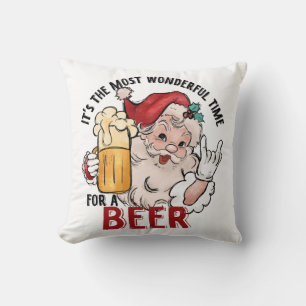 Most Wonderful Time for a Beer Cushion