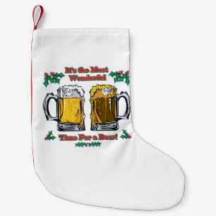 Most Wonderful Time for a Beer Small Christmas Stocking