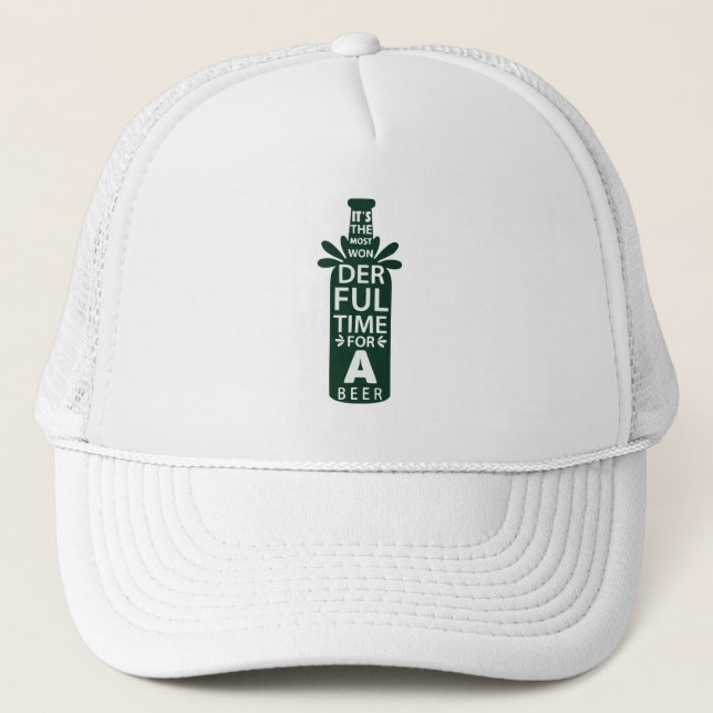 Most Wonderful time for a Beer Trucker Hat (Front)