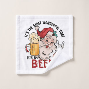 Most Wonderful Time for a Beer Wash Cloth