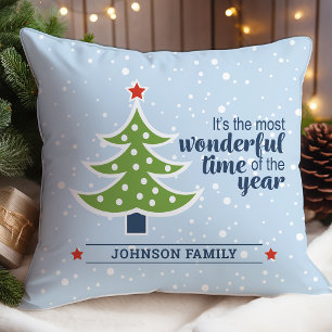 Most Wonderful Time of the Year Christmas  Cushion
