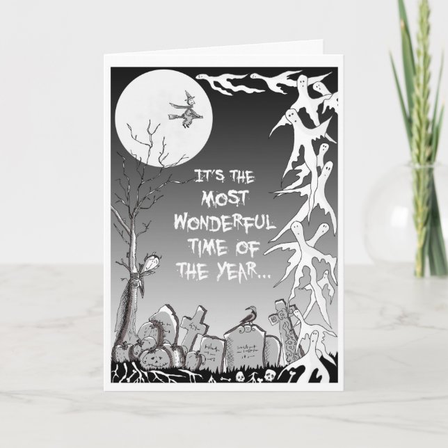'Most wonderful time of the year' Halloween card (Front)