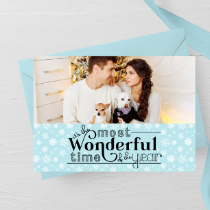 Most Wonderful Time of The Year Holiday Photo Card