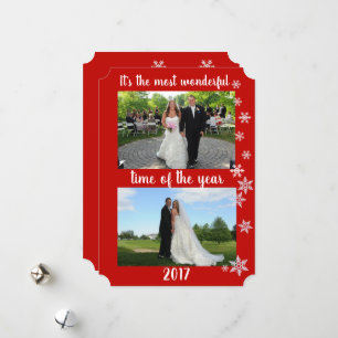 Most Wonderful Time Of The Year Photo Holiday Card