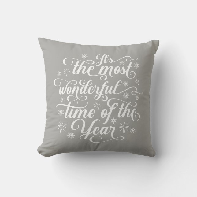 Most Wonderful Time of the Year | Throw Pillow (Front)