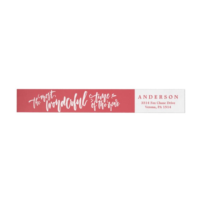Most Wonderful Time of Year Holiday Address Labels (Individual)