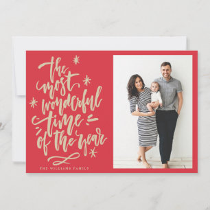Most Wonderful Time of Year Holiday Photo Card
