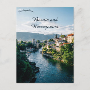 Mostar Bosnia and Herzegovina Postcard