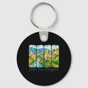 Mostar Bosnia And Herzegovina Travel Trip Brushstr Key Ring