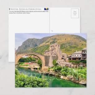 Mostar, Bosnia & Herzegovina Travel Postcard