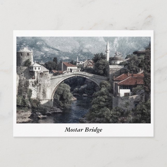 Mostar Bridge Postcard (Front)