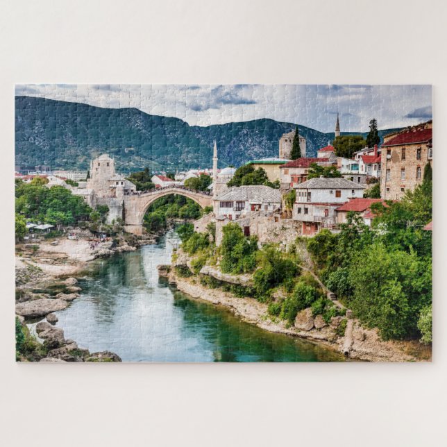 Mostar  from Bosnia Herzegovina Jigsaw Puzzle (Horizontal)