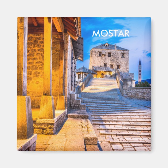 Mostar Old City magnet, Bosnia Magnet (Front)