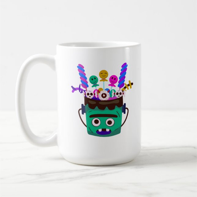 Moster Spooky Sweet Bucket  Coffee Mug (Left)