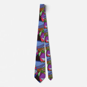 "Mostly Acutes" Abstract Design Tie