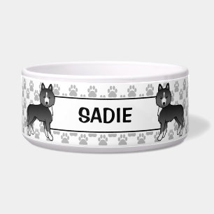 Mostly Black Siberian Husky Cartoon Dogs And Name