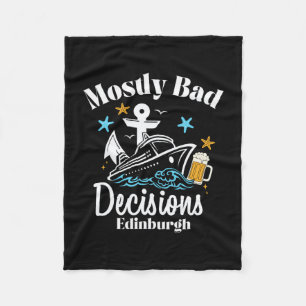 Mostly D Decisions Edinburgh Spring Break  Fleece Blanket