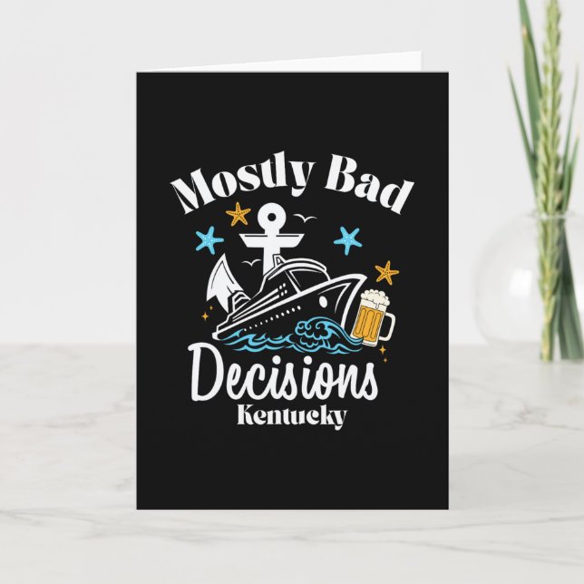 Mostly D Decisions Kentucky Spring Break  Card (Front)