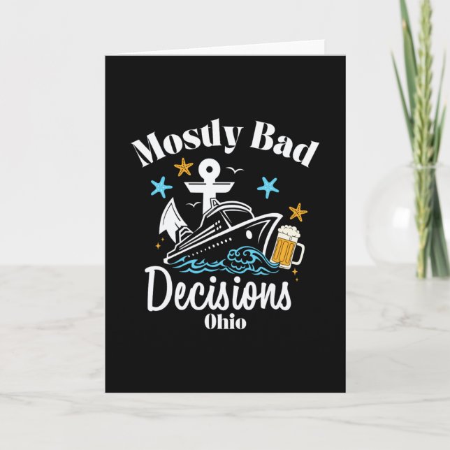 Mostly D Decisions Ohio Spring Break  Card (Front)