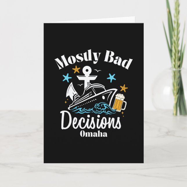 Mostly D Decisions Omaha Spring Break  Card (Front)
