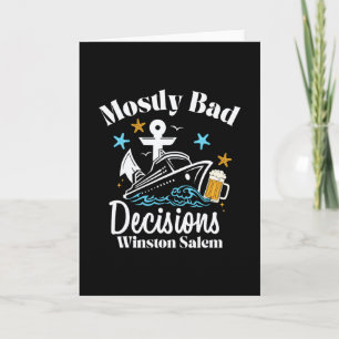 Mostly D Decisions Winston Salem Spring Break  Card