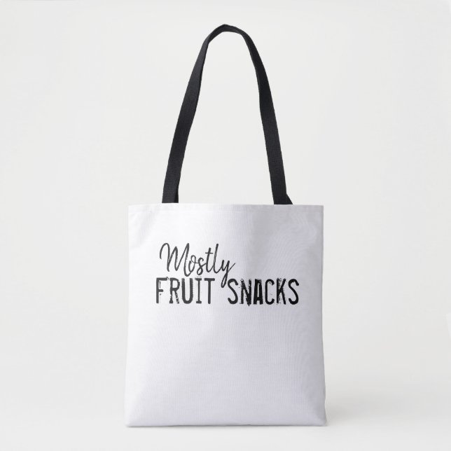 Mostly Fruit Snacks Tote Bag (Front)