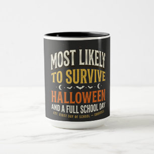 Mostly likely to survive halloween mug