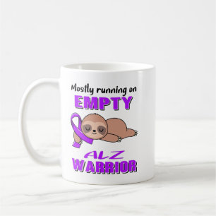 Mostly Running On Empty Alz Warrior Support Alz Wa Coffee Mug