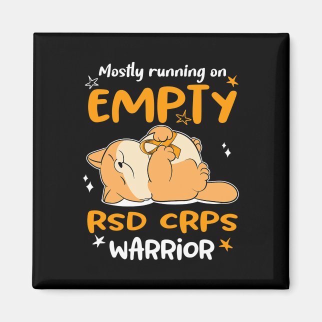 Mostly Running On Empty Rsd Crps Warrior  Magnet (Front)