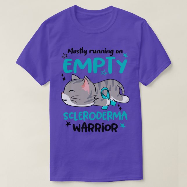 Mostly Running on Empty Scleroderma Warrior1 T-Shirt (Design Front)