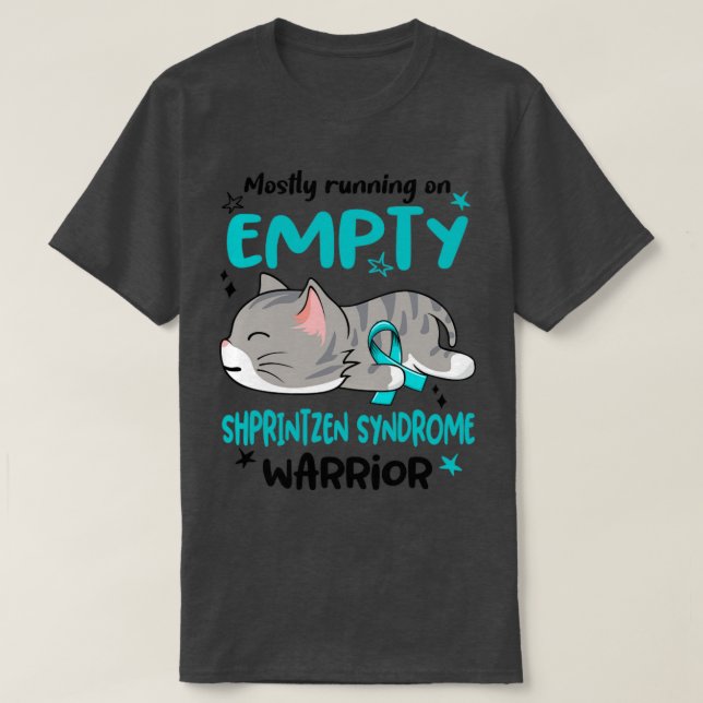 Mostly Running on Empty Shprintzen Syndrome Warrio T-Shirt (Design Front)
