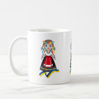 Motanka, Ukrainian Folk Doll, Victory Ukraine Coffee Mug
