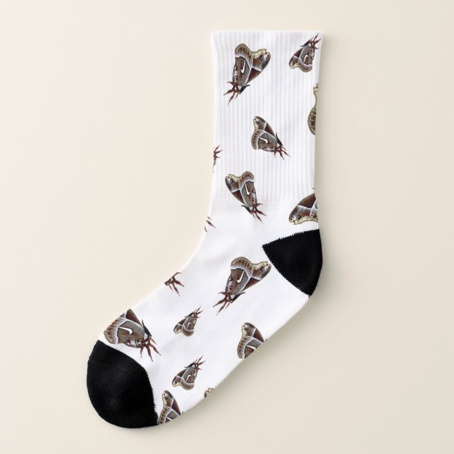 Moth Butterfly Bug Socks (Left Outside)