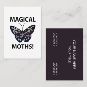 Moth Butterfly Magical Moths Business Card