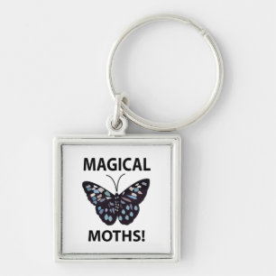 Moth Butterfly Magical Moths Key Ring