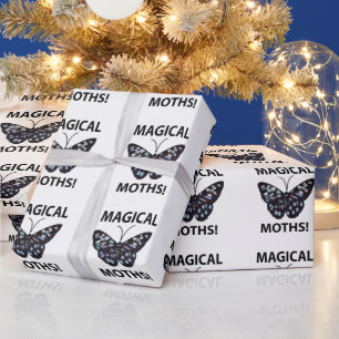 Moth Butterfly Magical Moths Wrapping Paper