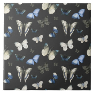 Moth Butterfly Pattern Ceramic Tile