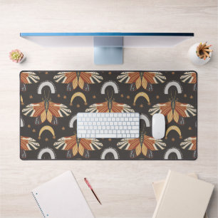 Moth Butterfly Pattern Desk Mat